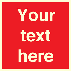 Custom Prohibition: Blank (red) sign